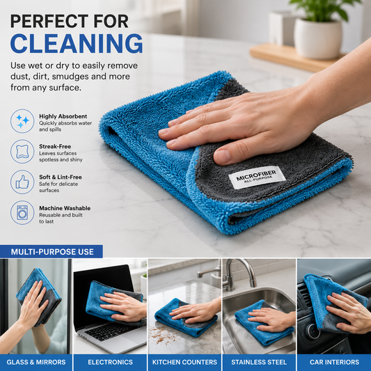 Microfiber towel 1600 gsm (40x40 cms)